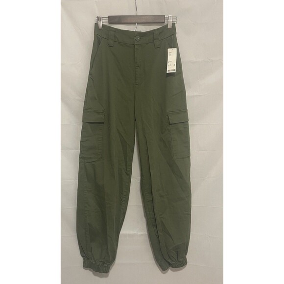 BDG Urban Outfitters Cargo Pants Women’s M NWT Moss Green Stretch Utility - Picture 1 of 9